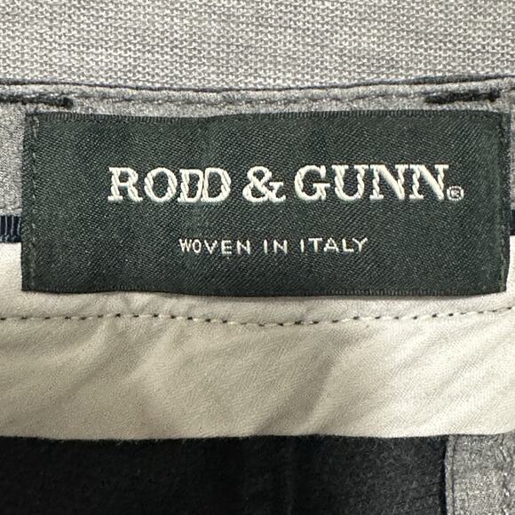 Rodd & Gunn Straight Fit Trouser Pants Mens Sz 34L (34x30) Black Textured - Picture 3 of 16